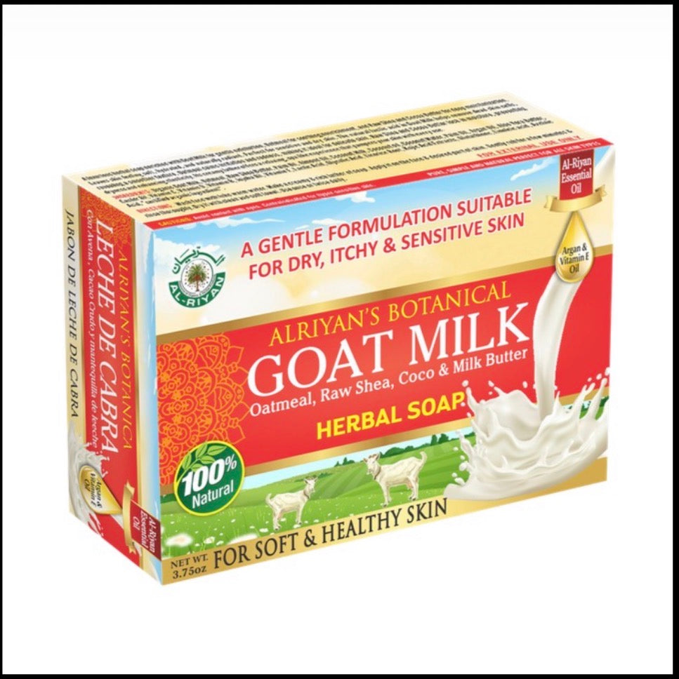 Goat Milk Herbal Soap – Ultra Moisturizing & Gentle Skin Cleanser (3.75oz)