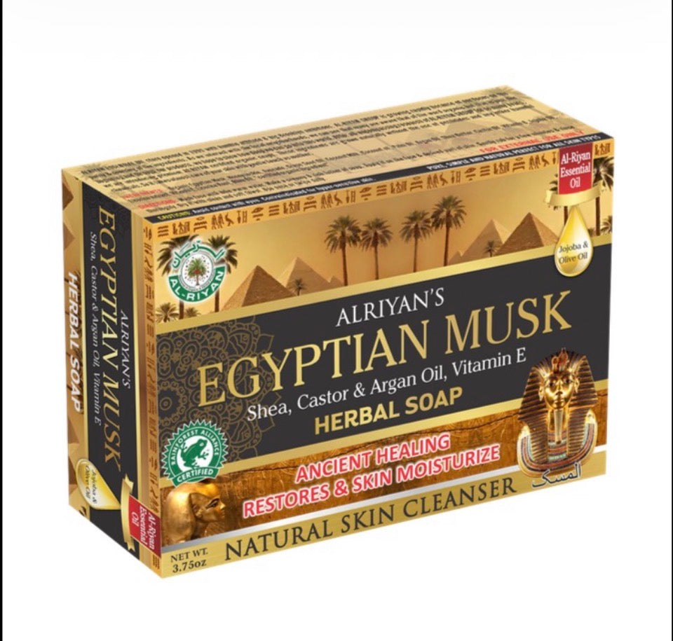 Egyptian Musk Luxury herbal soap – Hydrating & Long-Lasting Fragrance (3.75oz)