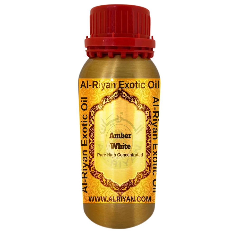 AMBER WHITE IMPORTED HIGH CONCENTRATED PERFUME OIL - 1/3 OZN