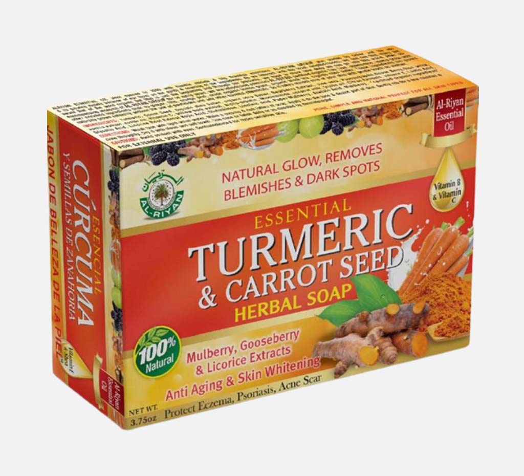Essential Turmeric & Carrot Seed Herbal Soap