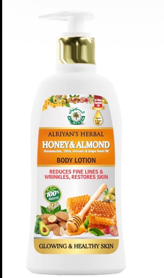 Honey & Almond Nourishing Body Lotion – Deep Hydration & Soft Skin