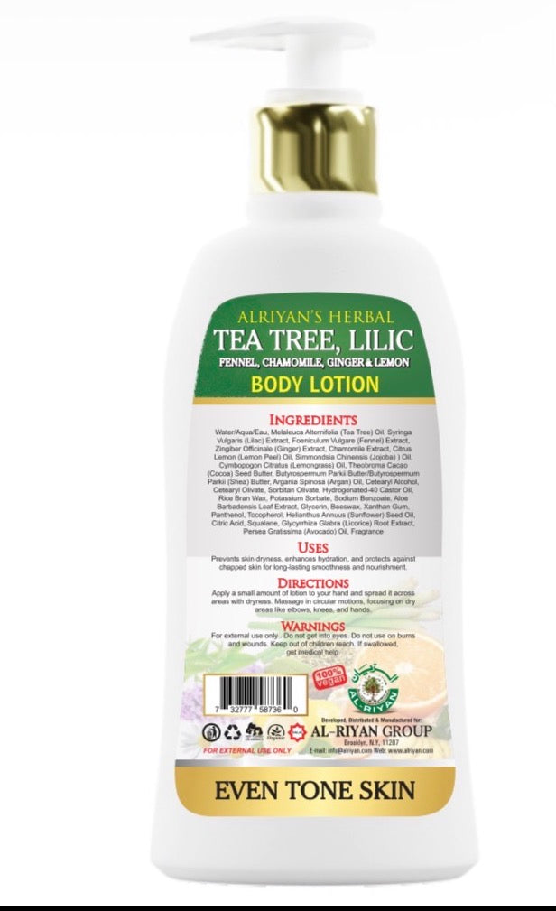Tea Tree Herbal Body Lotion – AlRIYAN