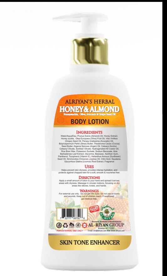 Honey & Almond Nourishing Body Lotion – Deep Hydration & Soft Skin