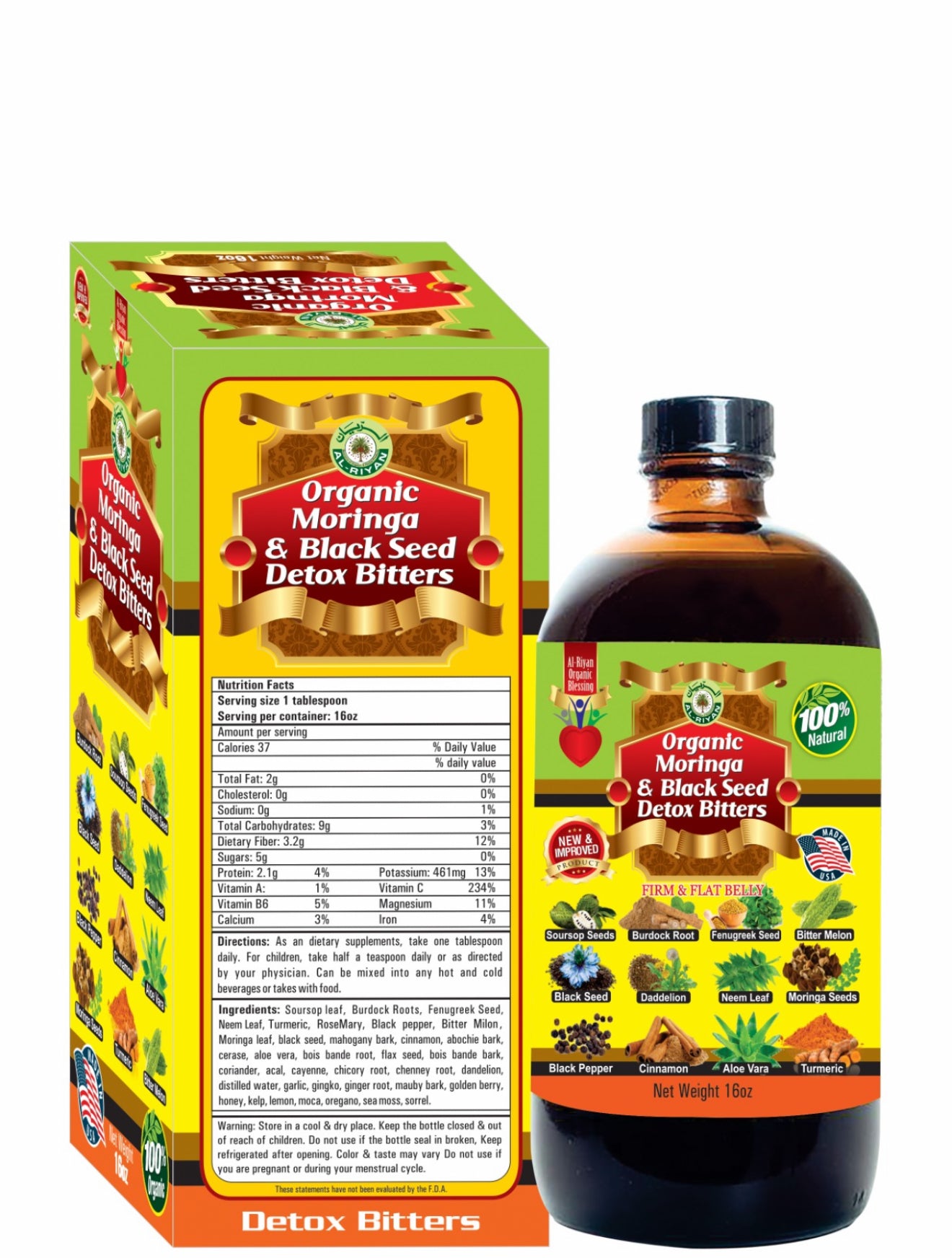 Black Seed Moringa Bitters