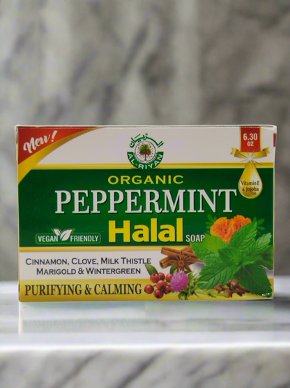 Halal peppermint soap 6.3oz