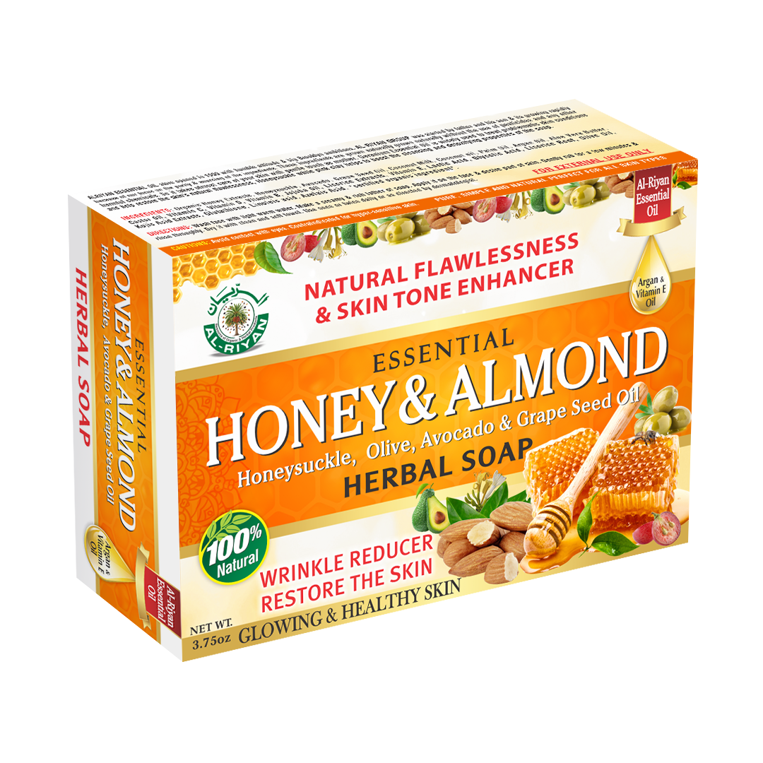 100% Natural Honey & Almond Herbal Soap