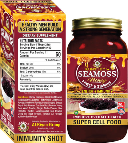 PURE SAINT LUCIA SEA MOSE HONEY