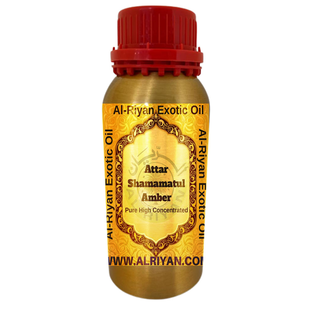 ATTAR SHAMAMATUL AMBER IMPORTED HIGH CONCENTRATED PERFUME OIL - 1/3 OZN