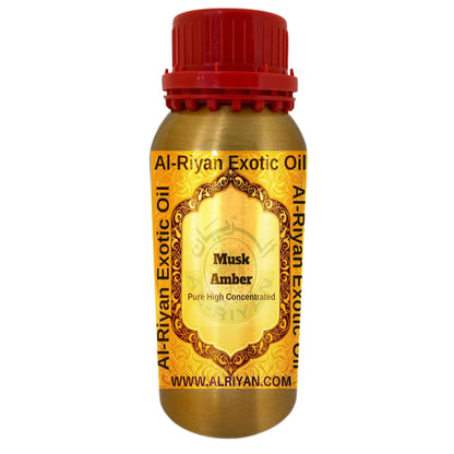MUSK AMBER IMPORTED HIGH CONCENTRATED PERFUME OIL - 1/3 OZN