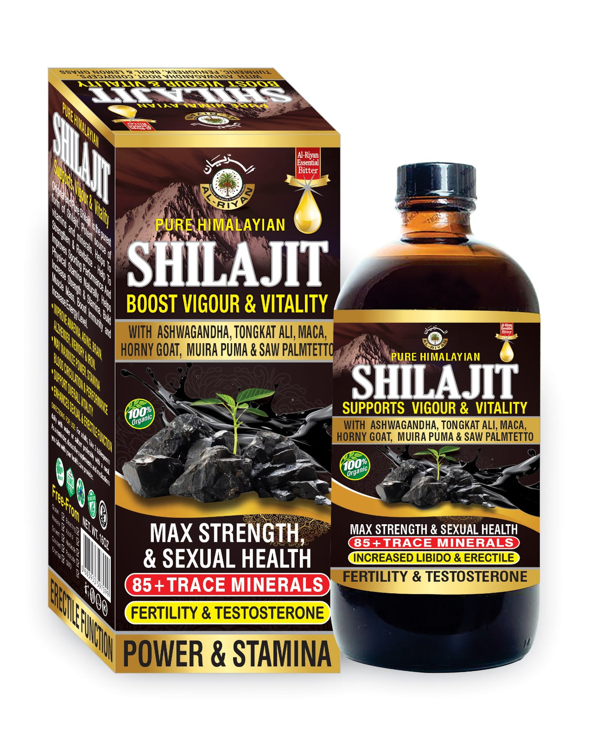 Shalajit,bitter,tonic,honey,liquid,raw Shalajit AlRIYAN